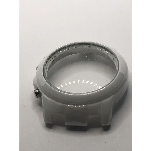 Michael Kors Watch Parts Case Only White Ceramic W/Crystal 40mm GY383 - Picture 4 of 9